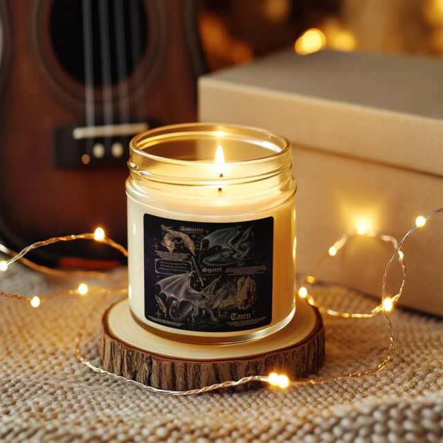 Fourth Wing Dragon Candle, Rider Basgiath War College Fantasy Book Gift - image 1