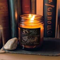 Fourth Wing Dragon Candle, Rider Basgiath War College Fantasy Book Gift - thumbnail 3