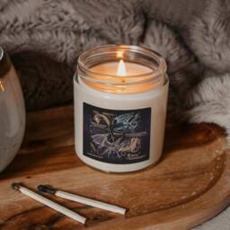 Fourth Wing Dragon Candle, Rider Basgiath War College Fantasy Book Gift - thumbnail 2