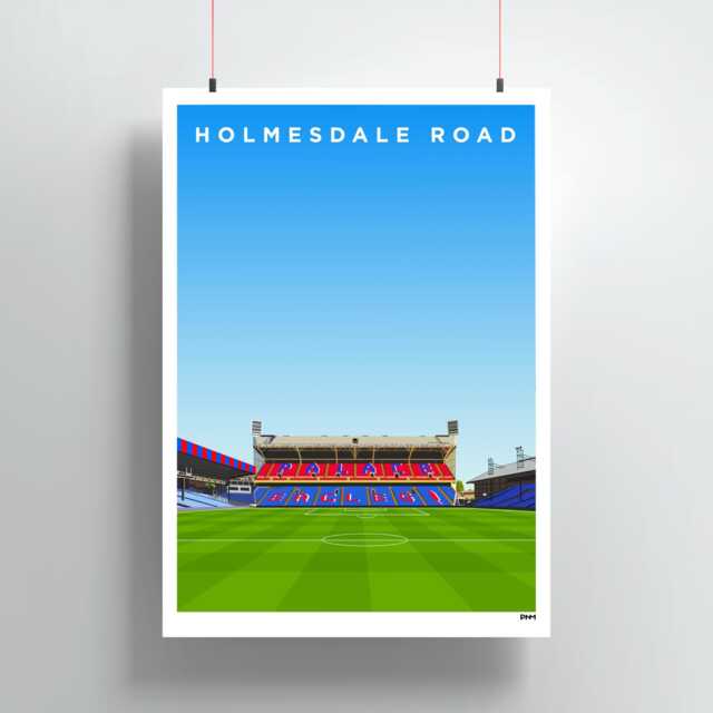 Holmesdale Road Stand Print - Crystal Palace Selhurst Park - image 1