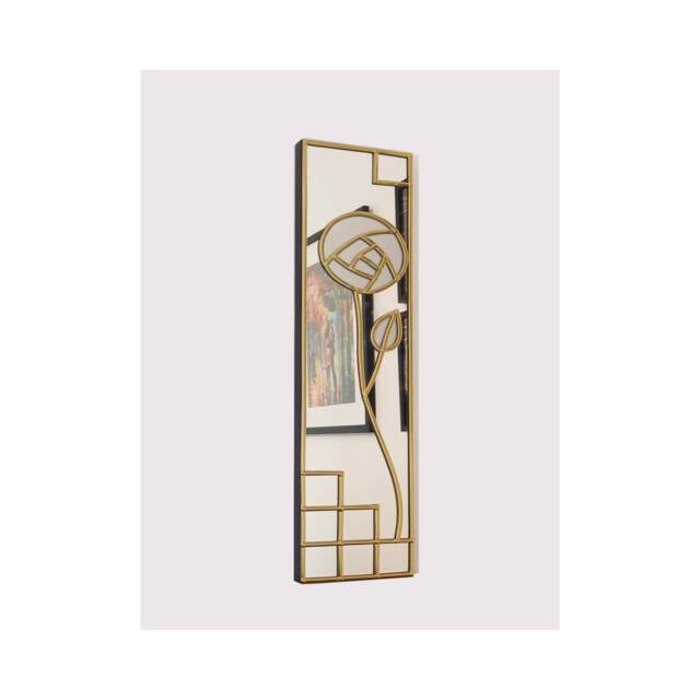 Art Deco Mirror, Rose Mackintosh Style Stain Glass Effect Wall Jpc Mirrors Gift - image 1