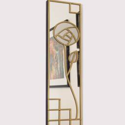 Art Deco Mirror, Rose Mackintosh Style Stain Glass Effect Wall Jpc Mirrors Gift - thumbnail 2