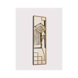 Art Deco Mirror, Rose Mackintosh Style Stain Glass Effect Wall Jpc Mirrors Gift - thumbnail 1