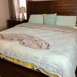 Reversible Linen Duvet Cover/Softened Linen/Linen Bedding Comforter Cover/King.queen.full.twin/Custom Size/Pick Your Colors - thumbnail 1