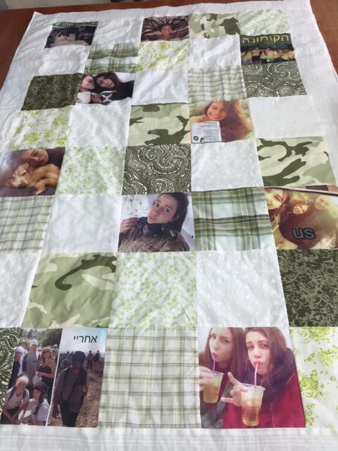 Best Friends Gift For Bff Quilt, Memory Photo Patch Custom Throw Blanket.personolized Quilt. Graduation Gift - image 1