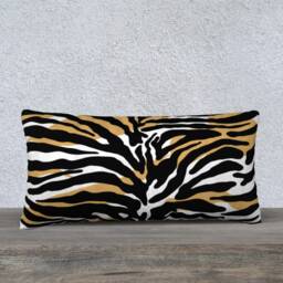 Velvet Animal Print, Zebra Throw Pillow, Velveteen Boho, Luxurious 18X18In Or 22 X 22In, Decorative Cushion Bed Pillow - thumbnail 4