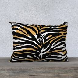 Velvet Animal Print, Zebra Throw Pillow, Velveteen Boho, Luxurious 18X18In Or 22 X 22In, Decorative Cushion Bed Pillow - thumbnail 3