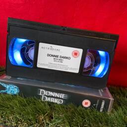 Retro Vhs Lamp Donnie Darko Original Night Light Table Lamp. Order Any Movie Man Cave, Office. Awesome Father's Day Gift - thumbnail 1