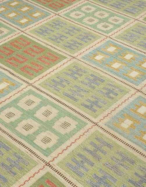 Handmade Swedish Kilim Rug Custom Scandinavian Wool Rug, Boho Minimalist Decor Bedroom Carpet - image 1