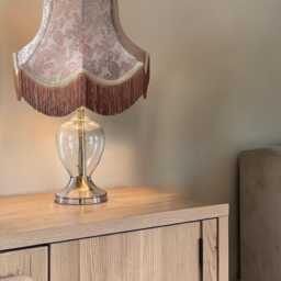 Antique Gold Paisley Fabric Lampshade Handmade in The UK For Table & Floor Standard Lamp Shades, Ceiling Pendants, Clip On Wall Lights - thumbnail 3