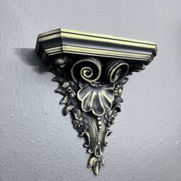 Gothic Ornate Floating Shelf Wall Sconce - thumbnail 2