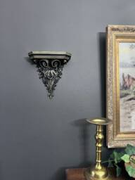 Gothic Ornate Floating Shelf Wall Sconce - thumbnail 1