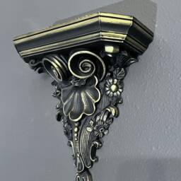 Gothic Ornate Floating Shelf Wall Sconce - thumbnail 3