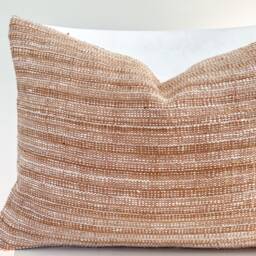 Brown Tribal Hemp Hand Woven Natural Dye Color Pillow Cover - thumbnail 2
