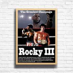 Rocky 3 Movie Poster Vintage Film Print, Nostalgic Wall Art - thumbnail 3