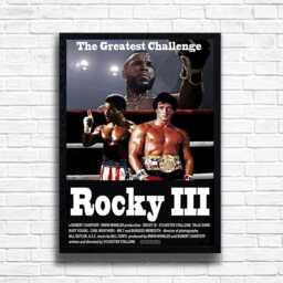 Rocky 3 Movie Poster Vintage Film Print, Nostalgic Wall Art - thumbnail 2
