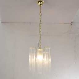 Murano Pendant Tronchi ??25 cm - Clear Glass Hand-Blown Italy Vintage Style Lighting - thumbnail 3