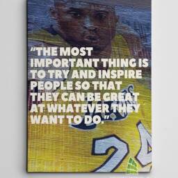Kobe Bryant Motivational Quote Canvas Art Wall Print Picture Sports Basketball Framed Home Decor -E246 - thumbnail 2