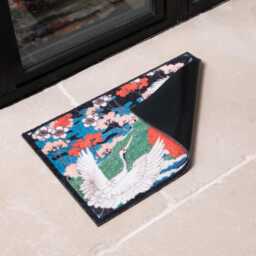 Japanese Crane Indoor Washable Doormat - thumbnail 2