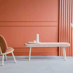 Terracotta Low Chair Solid Ash & Leather Lounge Seating - thumbnail 3