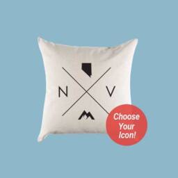 Nevada Nv Home State Canvas Pillow Or Cover Throw - thumbnail 1