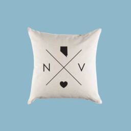 Nevada Nv Home State Canvas Pillow Or Cover Throw - thumbnail 2