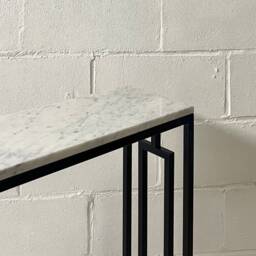 Marble Console Table Radiator Cover Hallway Furniture Carrara - thumbnail 2