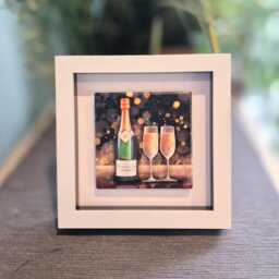 Wine Drink Ceramic Wall Art Mini Framed Picture - thumbnail 3