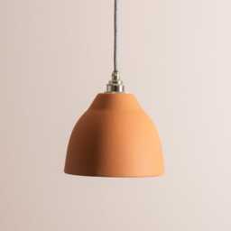Terracotta Element Pendant Light in Ceramic & Brass/Nickel - thumbnail 3
