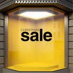 Christmas Sale Window Sticker Xmas Shop Display Decoration Decal - thumbnail 2