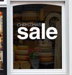Christmas Sale Window Sticker Xmas Shop Display Decoration Decal - thumbnail 1