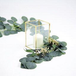 Terrarium Gold Framed Glass Candle Holder 3 Sizes Available For Weddings Events Decor - thumbnail 3