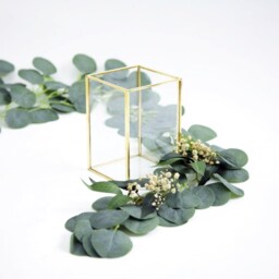 Terrarium Gold Framed Glass Candle Holder 3 Sizes Available For Weddings Events Decor - thumbnail 2