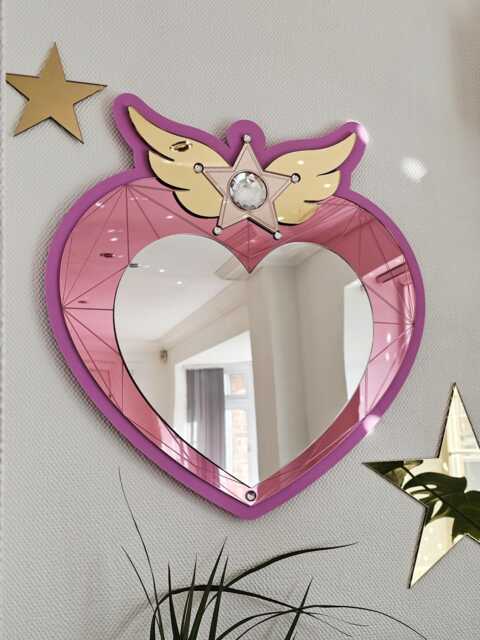 Sailor Moon Chibi Cosmic Heart Mirror - Dopamine Decor Winged - image 1