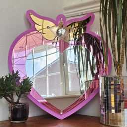 Sailor Moon Chibi Cosmic Heart Mirror - Dopamine Decor Winged - thumbnail 3