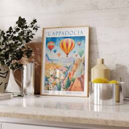 Cappadocia, Cappadocia Travel Print, Art, Poster, Turkey, Art Home Decor, Wall Art - thumbnail 3