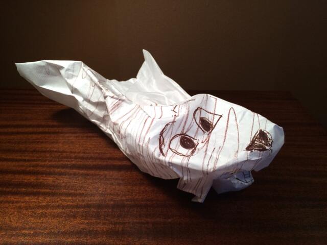Azseenonteevee To-Go Bag Hand Puppet