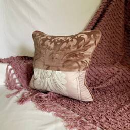"Designers Guild Purple Velvet Pillow Cover Bohemian Decorative Cushion - 18""x 18" - thumbnail 3