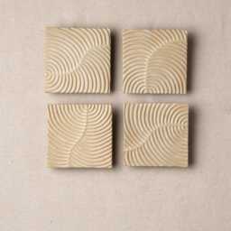 Minimalist Wall Art, Ceramic Textured - Made To Order Original Art Fern - thumbnail 1