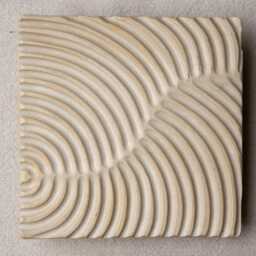 Minimalist Wall Art, Ceramic Textured - Made To Order Original Art Fern - thumbnail 2