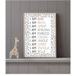 Kids Affirmations, Prints, Playroom Bedroom Decor, Girls Boys Room - thumbnail 2