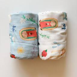 White - Mother Mary - Marian Baby Swaddle - thumbnail 3
