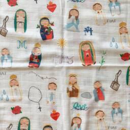 White - Mother Mary - Marian Baby Swaddle - thumbnail 2