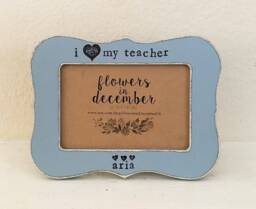 Personalized Teacher Picture Frame, End Of Year Gift, 4x6 Photo - thumbnail 1
