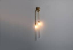 Brass Small Light, Bathroom Light Glass Wall Lighting , Lamp Vanity Fixture, Matte, Minimalist Sconce, Lamp