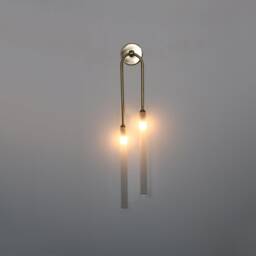 Brass Small Light, Bathroom Light Glass Wall Lighting , Lamp Vanity Fixture, Matte, Minimalist Sconce, Lamp - thumbnail 2