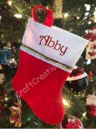 Personalized Mini Christmas Stocking, Custom - thumbnail 2