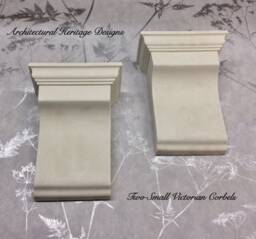 2 X Handmade Victorian Plaster Corbels - H165mm W130mm D65mm Enhance Any Opening Or Archway With These Handmade Plaster Corbels - thumbnail 1