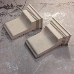 2 X Handmade Victorian Plaster Corbels - H165mm W130mm D65mm Enhance Any Opening Or Archway With These Handmade Plaster Corbels - thumbnail 3