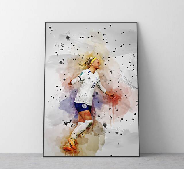 Chloe Kelly Poster - Women's World Cup Football Wall Art Print Ref #407 - image 1